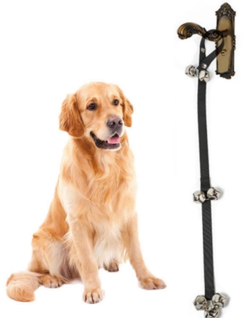 hanging dog doorbell