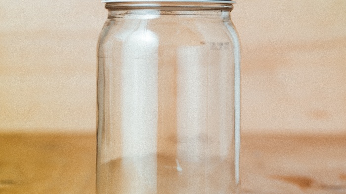 transparent container